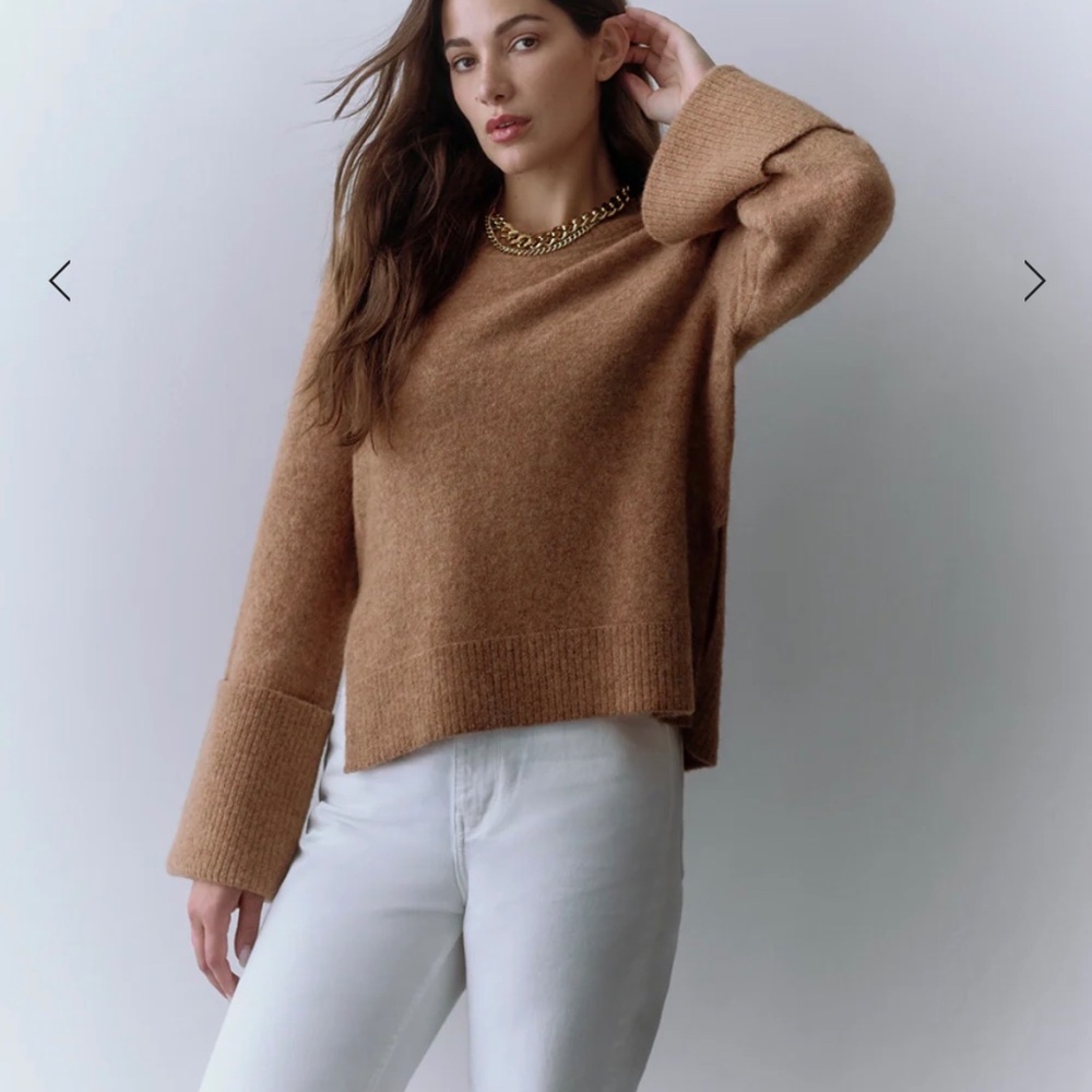 Cuyana Alpaca wool blend crewneck sweater - Picture 2 of 7